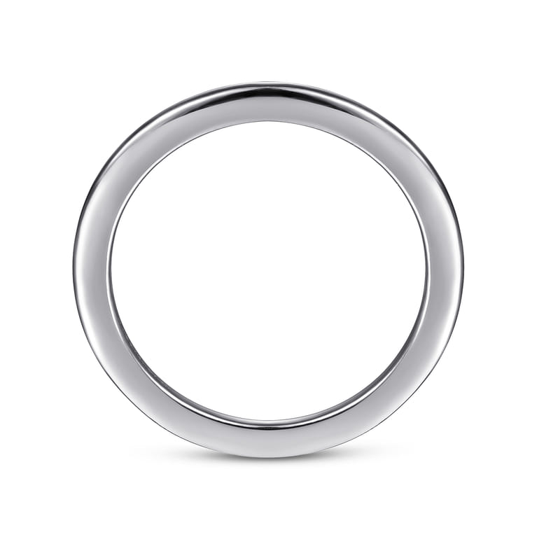 14K White Gold Matching Wedding Band - Shot 2