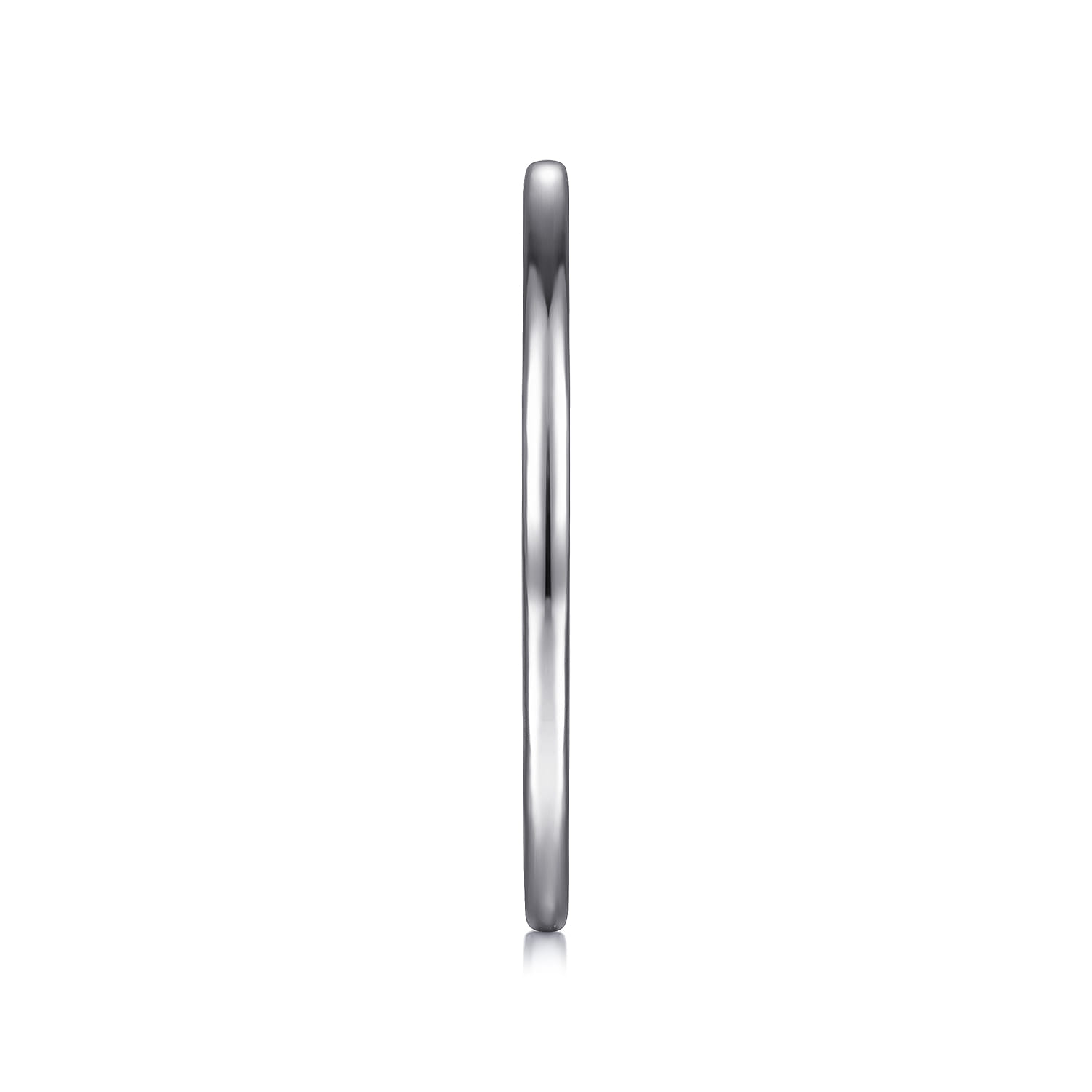 14K White Gold Matching Wedding Band - Shot 5