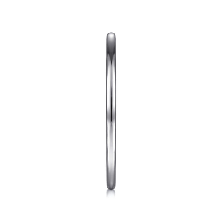 14K White Gold Matching Wedding Band - Shot 5