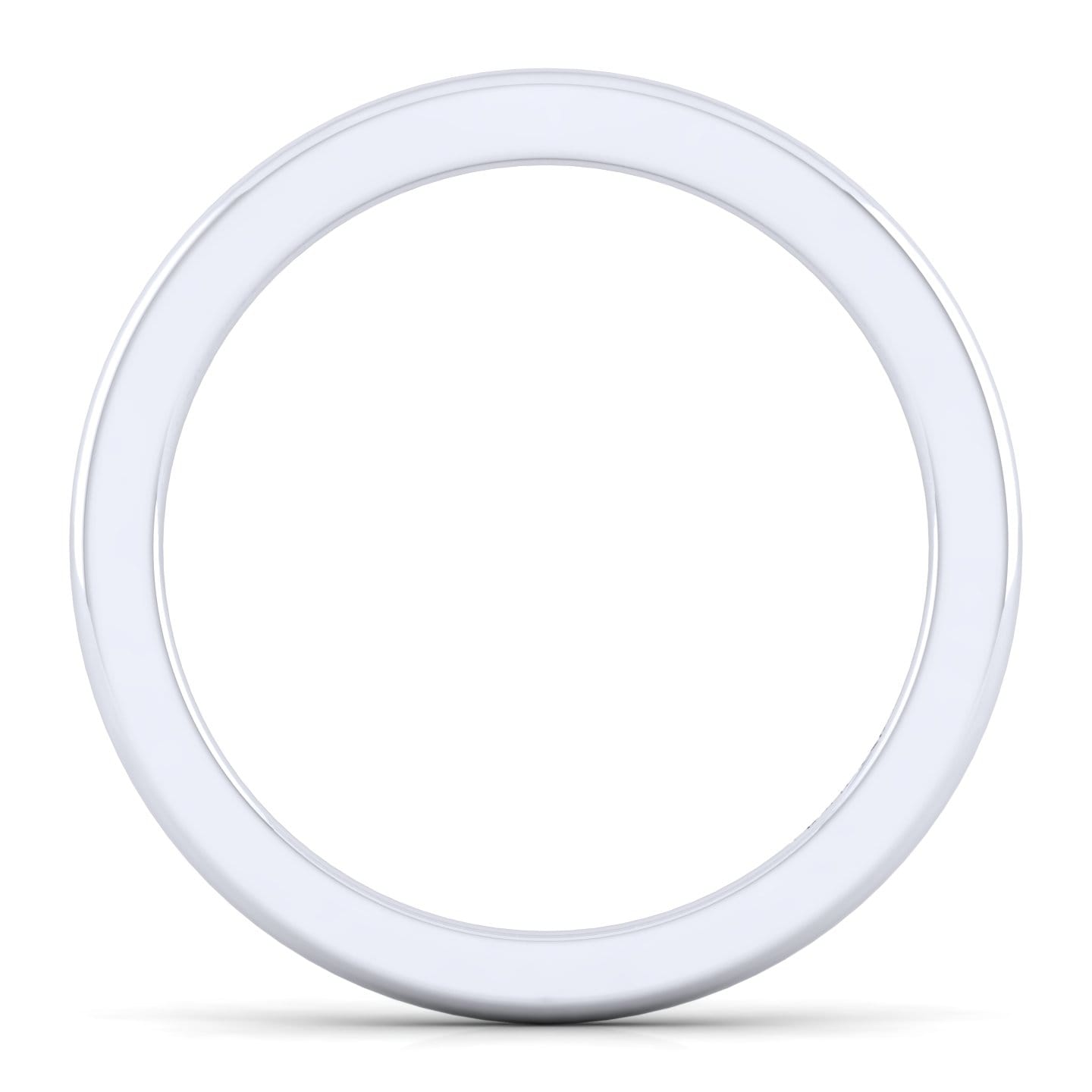 14K White Gold Matching Wedding Band - Shot 2