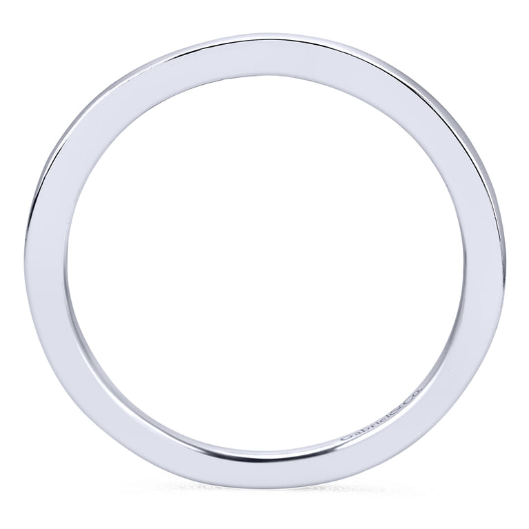 14K White Gold Matching Wedding Band - Shot 2