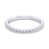 14K White Gold Matching Wedding Band - 0.3 ct
