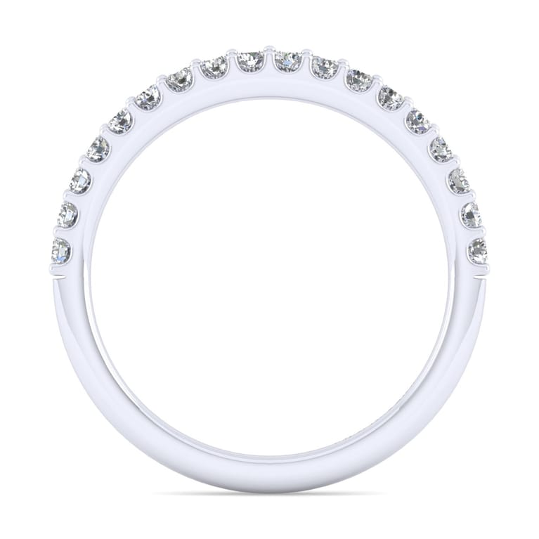 14K White Gold Matching Wedding Band - 0.3 ct - Shot 2