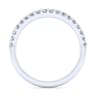 14K White Gold Matching Wedding Band - 0.3 ct
