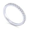 14K White Gold Matching Wedding Band - 0.3 ct