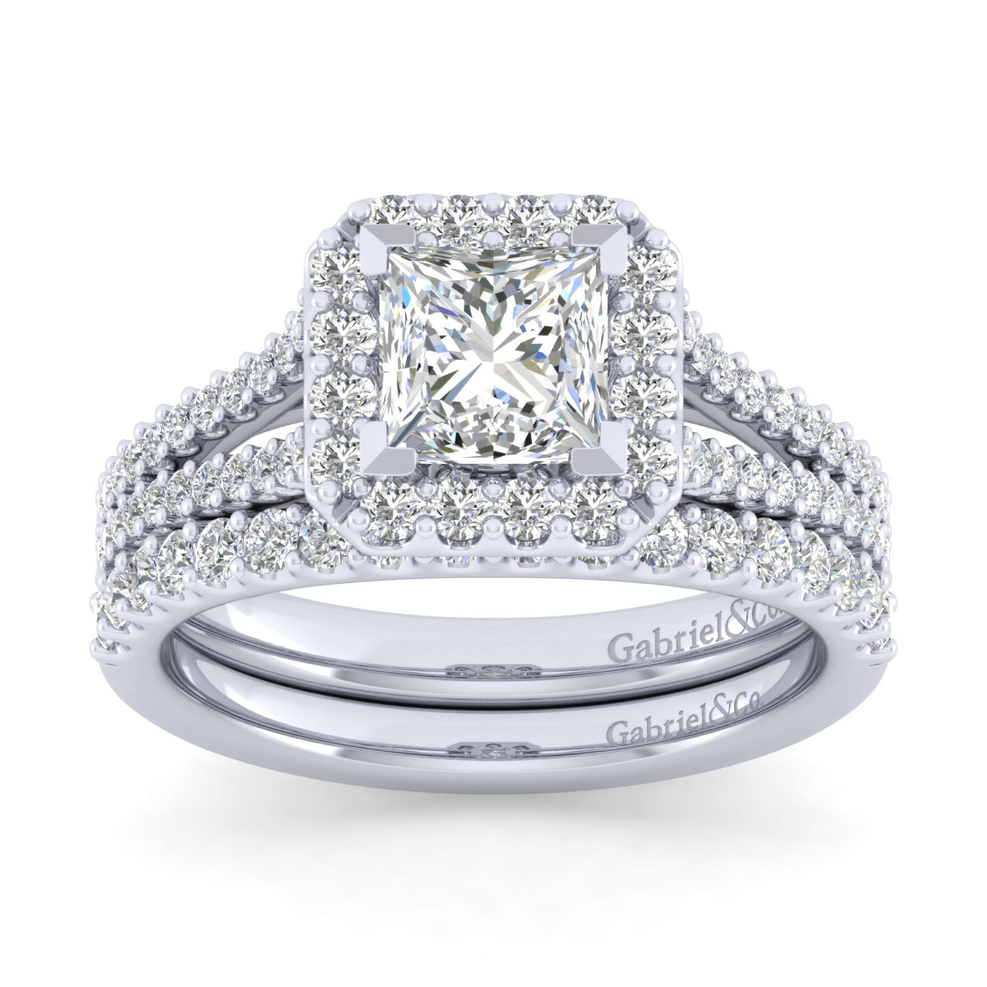 14K White Gold Matching Wedding Band - 0.3 ct - Shot 4