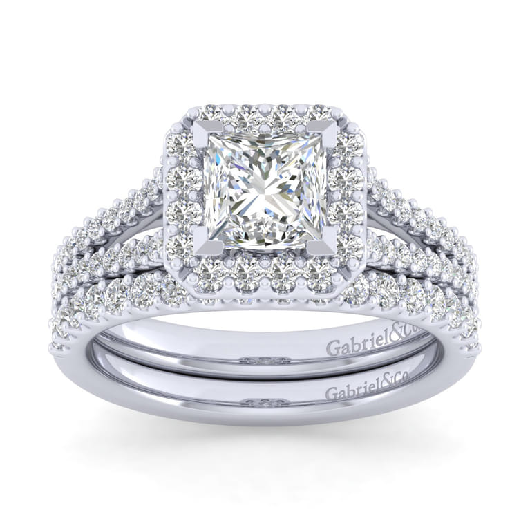 14K White Gold Matching Wedding Band - 0.3 ct - Shot 4