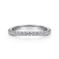 14K White Gold Matching Wedding Band