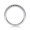 14K White Gold Matching Wedding Band - 0.14 ct