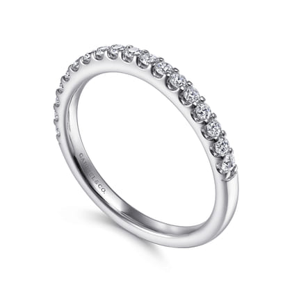 14K White Gold Matching Wedding Band