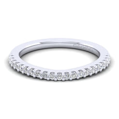 14K White Gold Matching Wedding Band