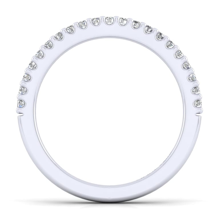 14K White Gold Matching Wedding Band - 0.27 ct - Shot 2