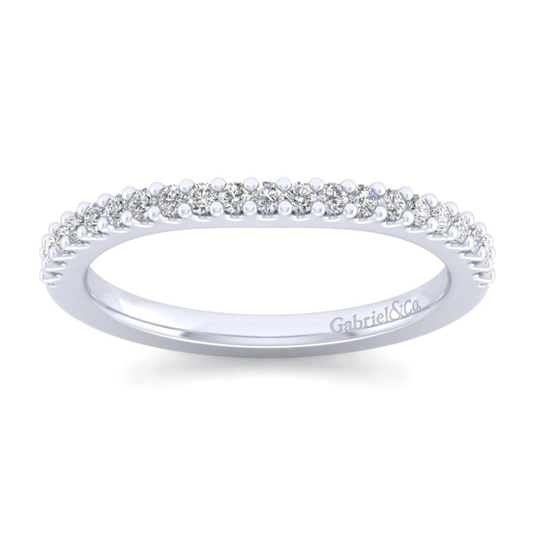 14K White Gold Matching Wedding Band - 0.27 ct - Shot 4