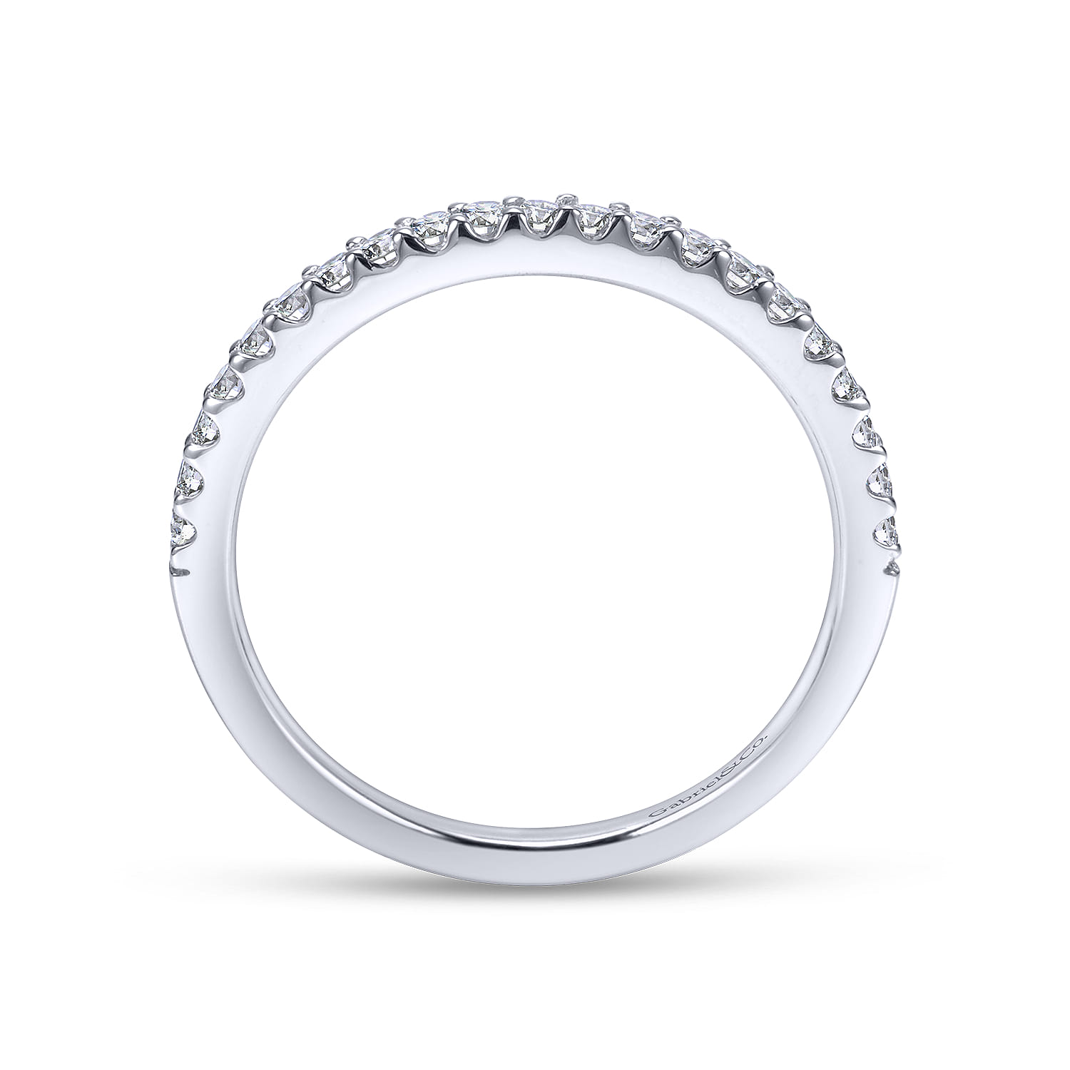 14K White Gold  Matching Wedding Band - 0.27 ct - Shot 2