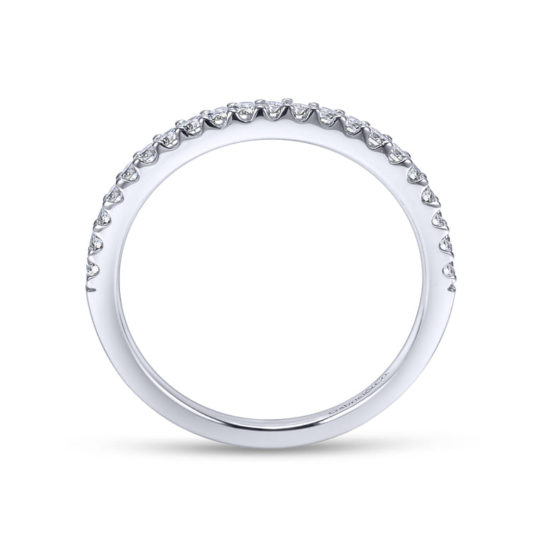 14K White Gold  Matching Wedding Band - 0.27 ct - Shot 2