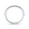 14K White Gold  Matching Wedding Band - 0.27 ct