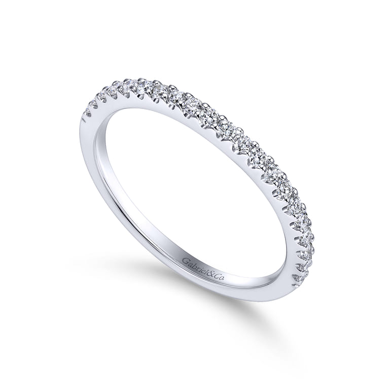 14K White Gold  Matching Wedding Band - 0.27 ct - Shot 3