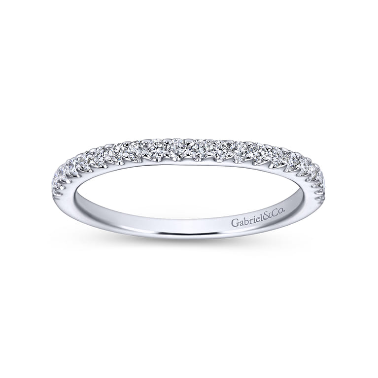 14K White Gold  Matching Wedding Band - 0.27 ct - Shot 5