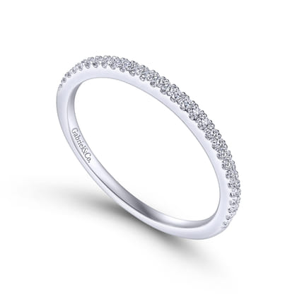 14K White Gold Matching Wedding Band