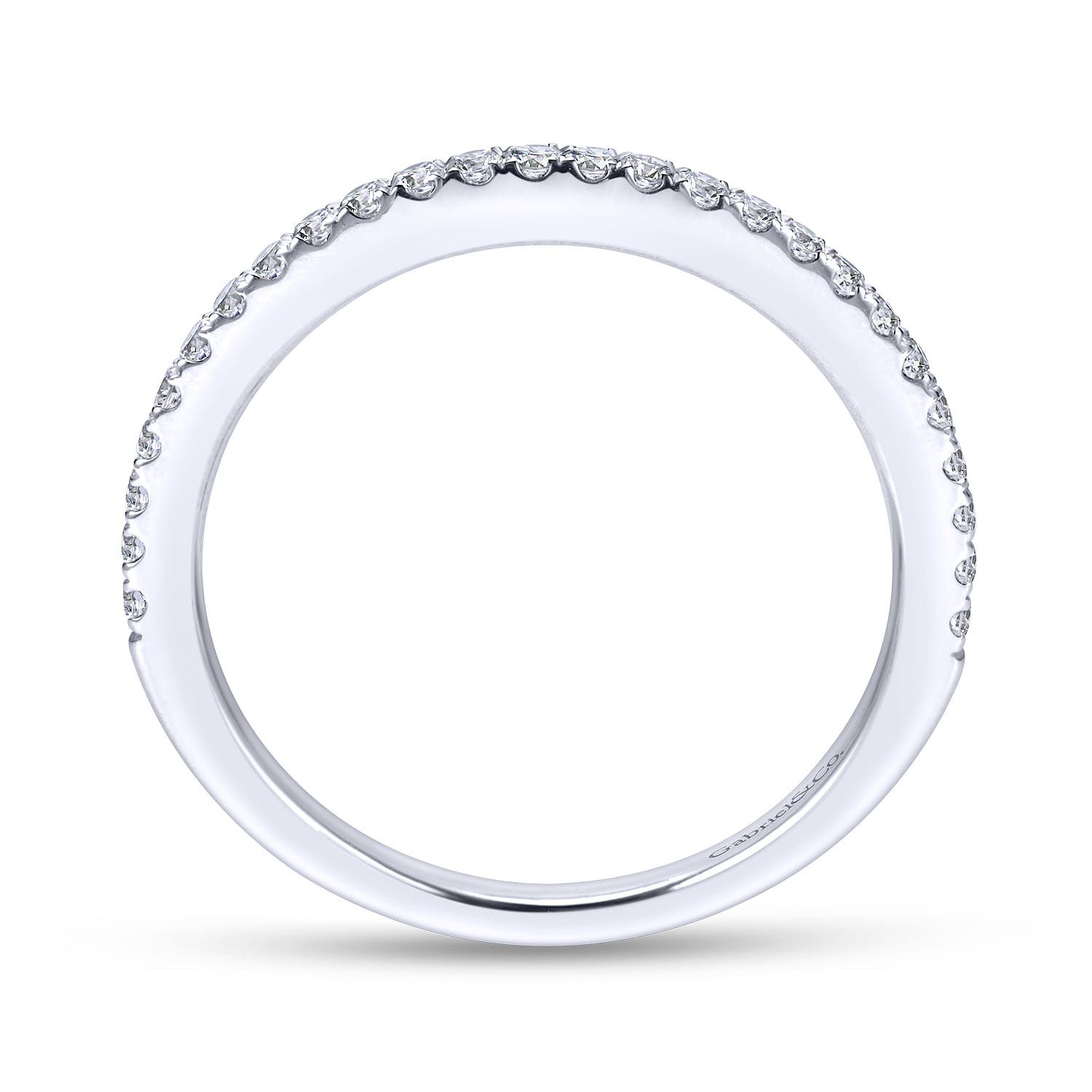14K White Gold Matching Wedding Band - 0.23 ct - Shot 2