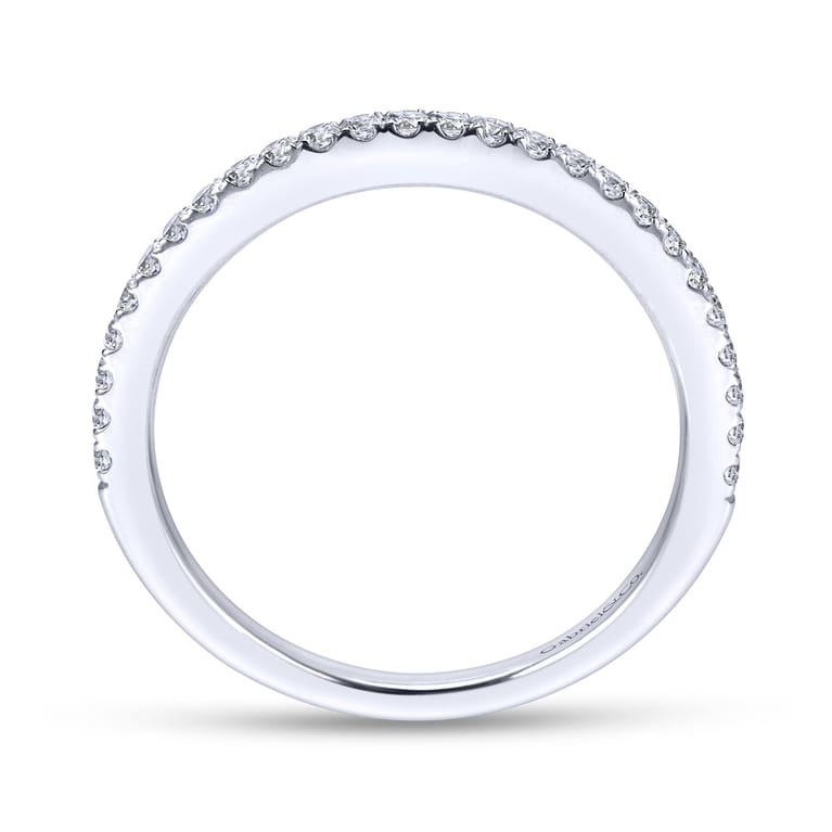 14K White Gold Matching Wedding Band - 0.23 ct - Shot 2