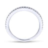 14K White Gold Matching Wedding Band - 0.23 ct