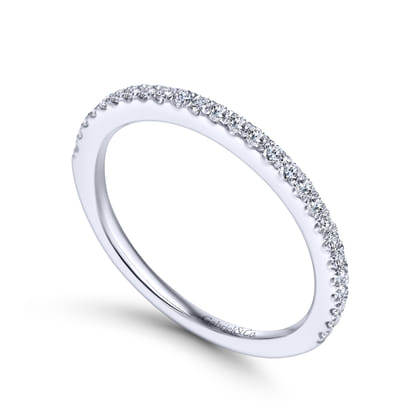 14K White Gold Matching Wedding Band