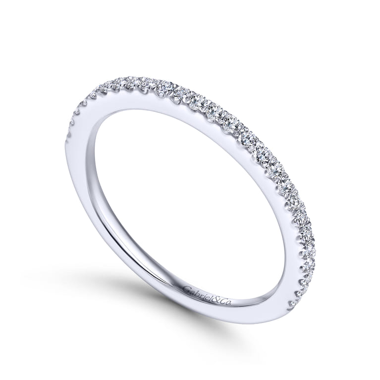 14K White Gold Matching Wedding Band - 0.23 ct - Shot 3