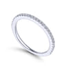 14K White Gold Matching Wedding Band - 0.23 ct
