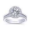 14K White Gold Matching Wedding Band - 0.23 ct