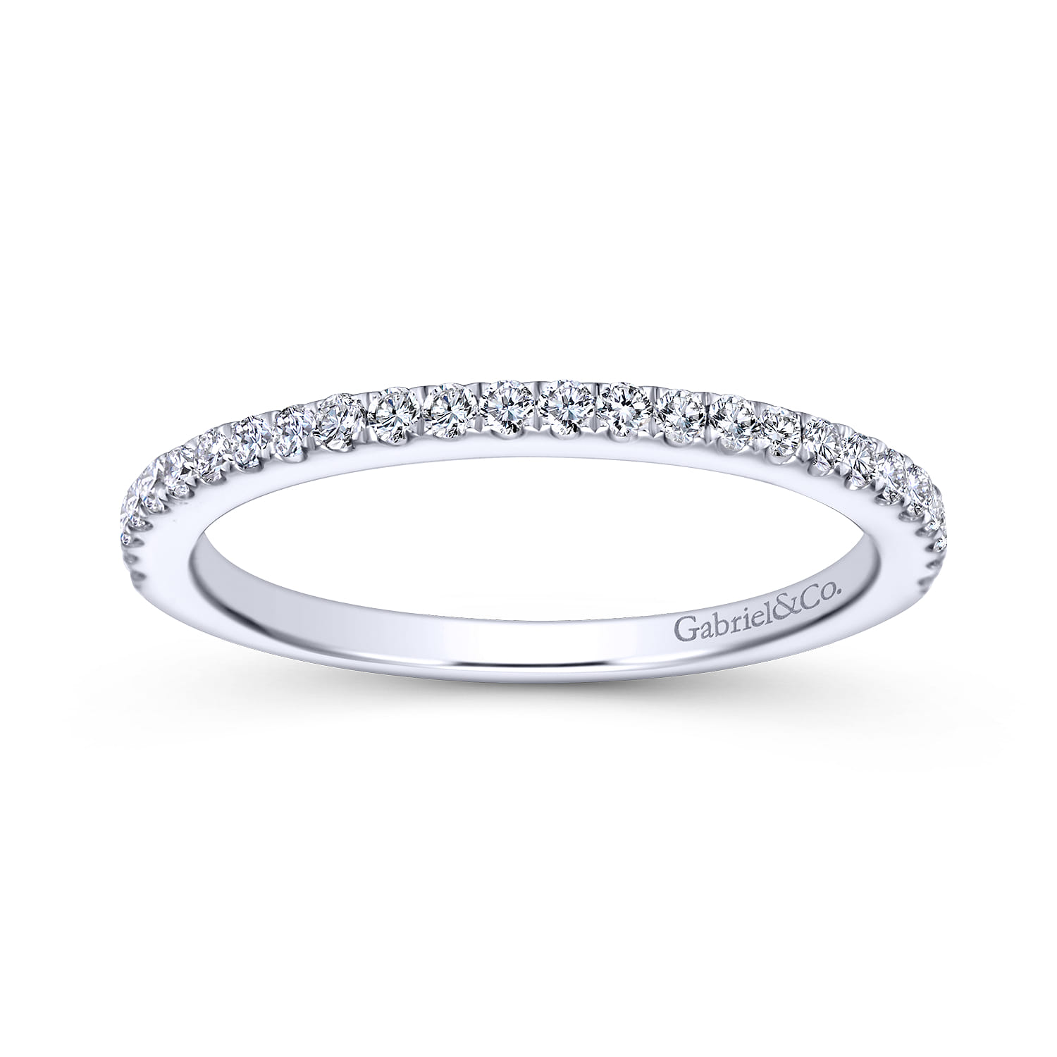 14K White Gold Matching Wedding Band - 0.23 ct - Shot 5