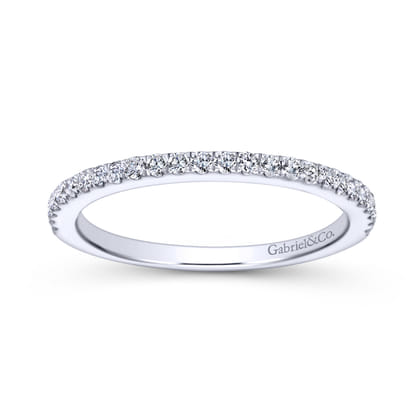 14K White Gold Matching Wedding Band