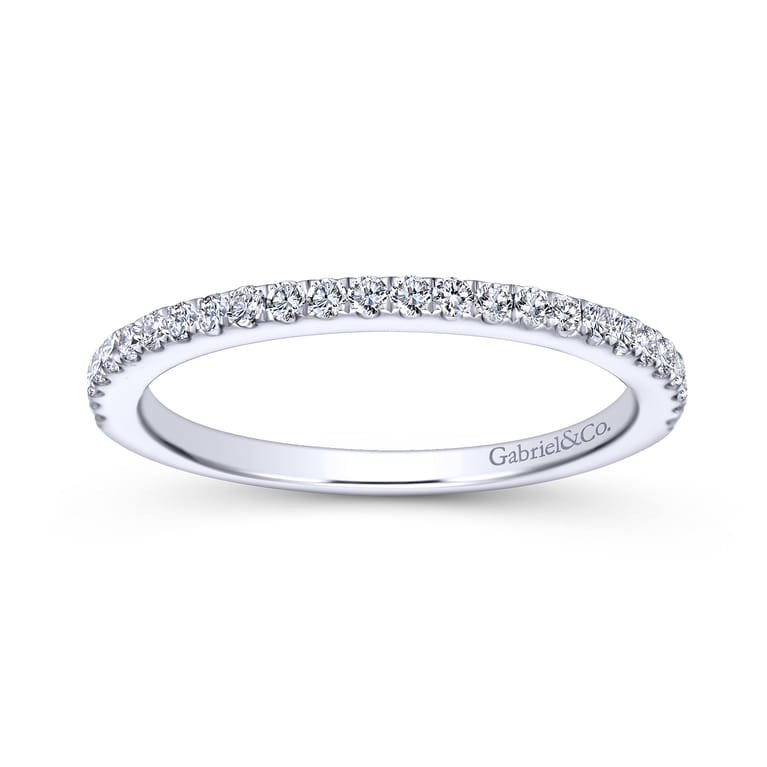 14K White Gold Matching Wedding Band - 0.23 ct - Shot 5