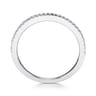 14K White Gold  Matching Wedding Band - 0.14 ct