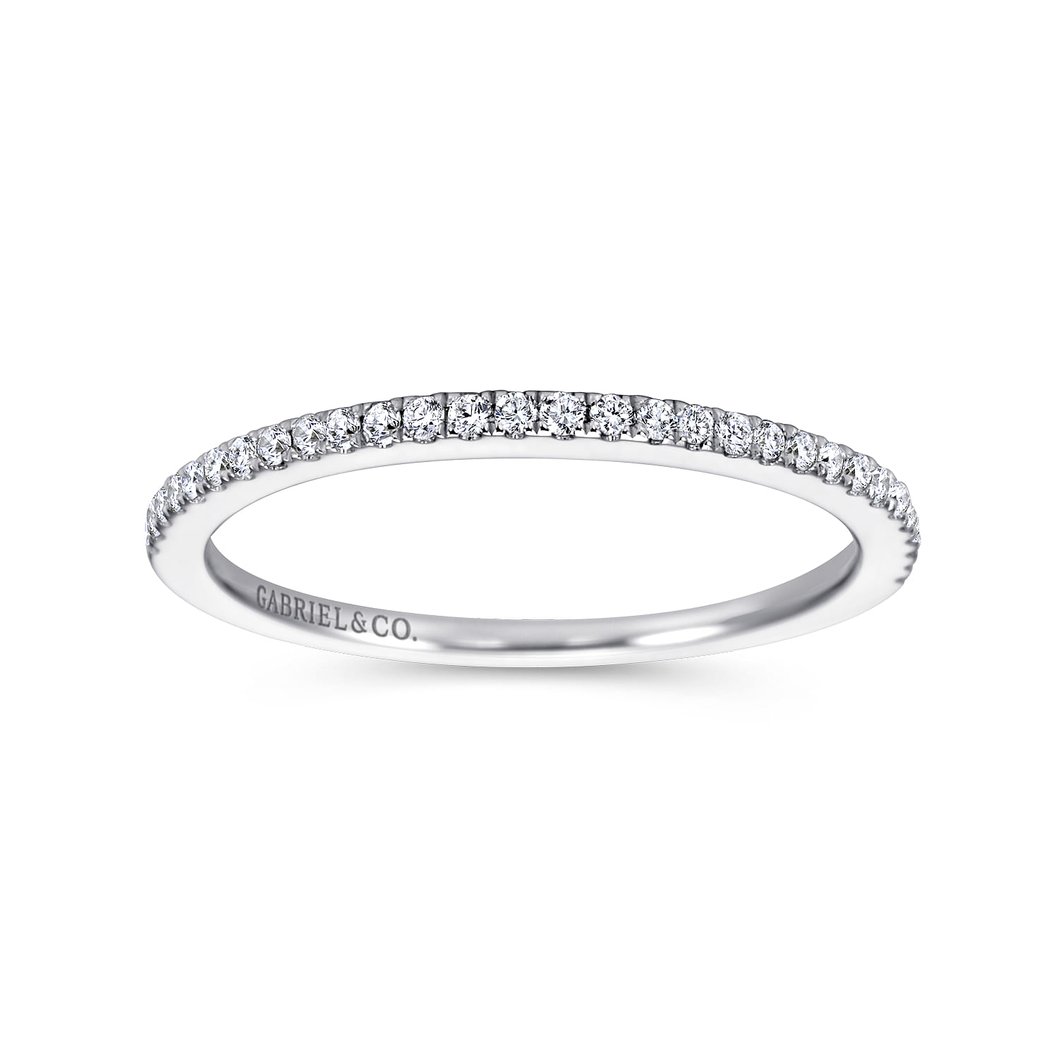 14K White Gold  Matching Wedding Band - 0.14 ct - Shot 5