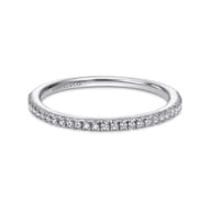 14K White Gold Matching Wedding Band