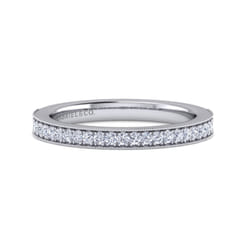 14K White Gold Matching Wedding Band