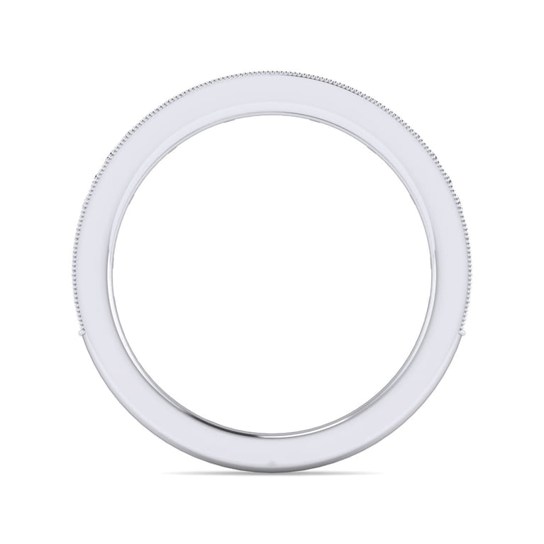 14K White Gold Matching Wedding Band - 0.22 ct - Shot 2