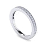 14K White Gold Matching Wedding Band - 0.22 ct