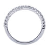 14K White Gold  Matching Wedding Band - 0.19 ct