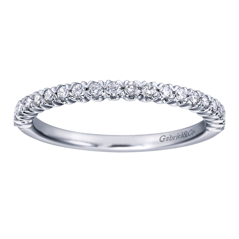 14K White Gold  Matching Wedding Band - 0.19 ct - Shot 5