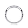 14K White Gold Matching Wedding Band - 0.14 ct