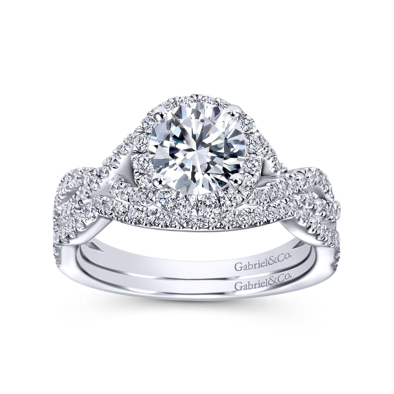 14K White Gold Matching Wedding Band - 0.14 ct - Shot 4
