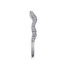 14K White Gold Matching Wedding Band - 0.14 ct