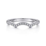 14K White Gold Matching Wedding Band