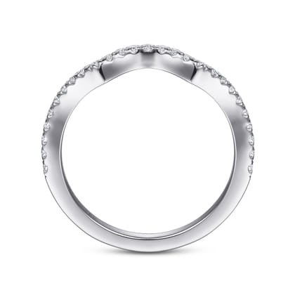 14K White Gold Matching Wedding Band