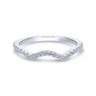 14K White Gold Matching Wedding Band