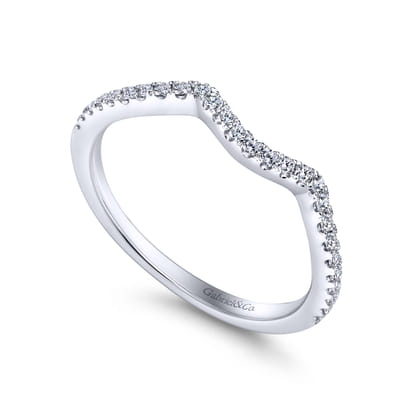 14K White Gold Matching Wedding Band