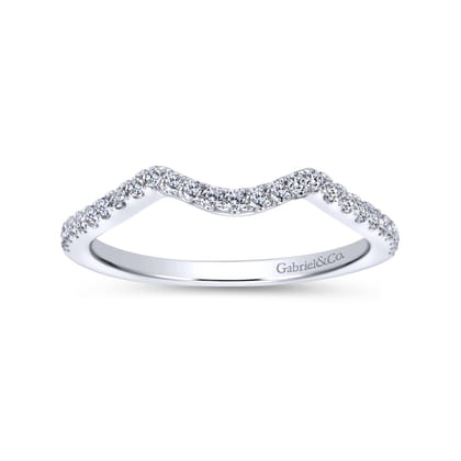 14K White Gold Matching Wedding Band