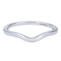14K White Gold Matching Wedding Band